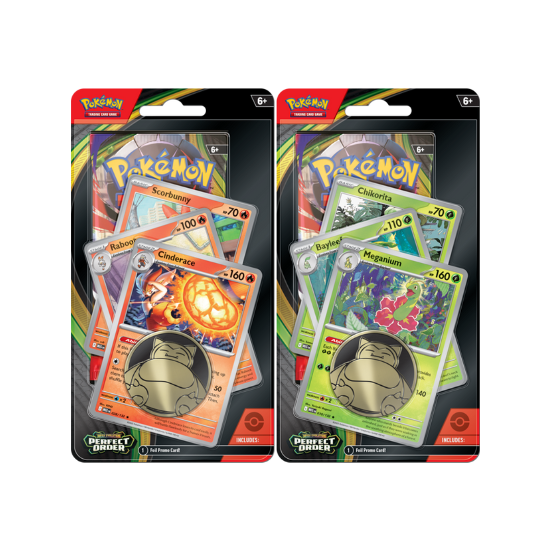 Perfect Order Premium Checklane Blister - Meganium & Cinderace